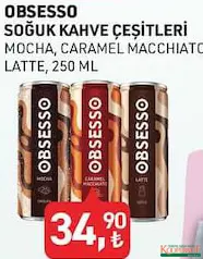 OBSESSO SOĞUK KAHVE ÇEŞİTLERİ 250 ML OBSESSO SOĞUK KAHVE ÇEŞİTLERİ 250 ML